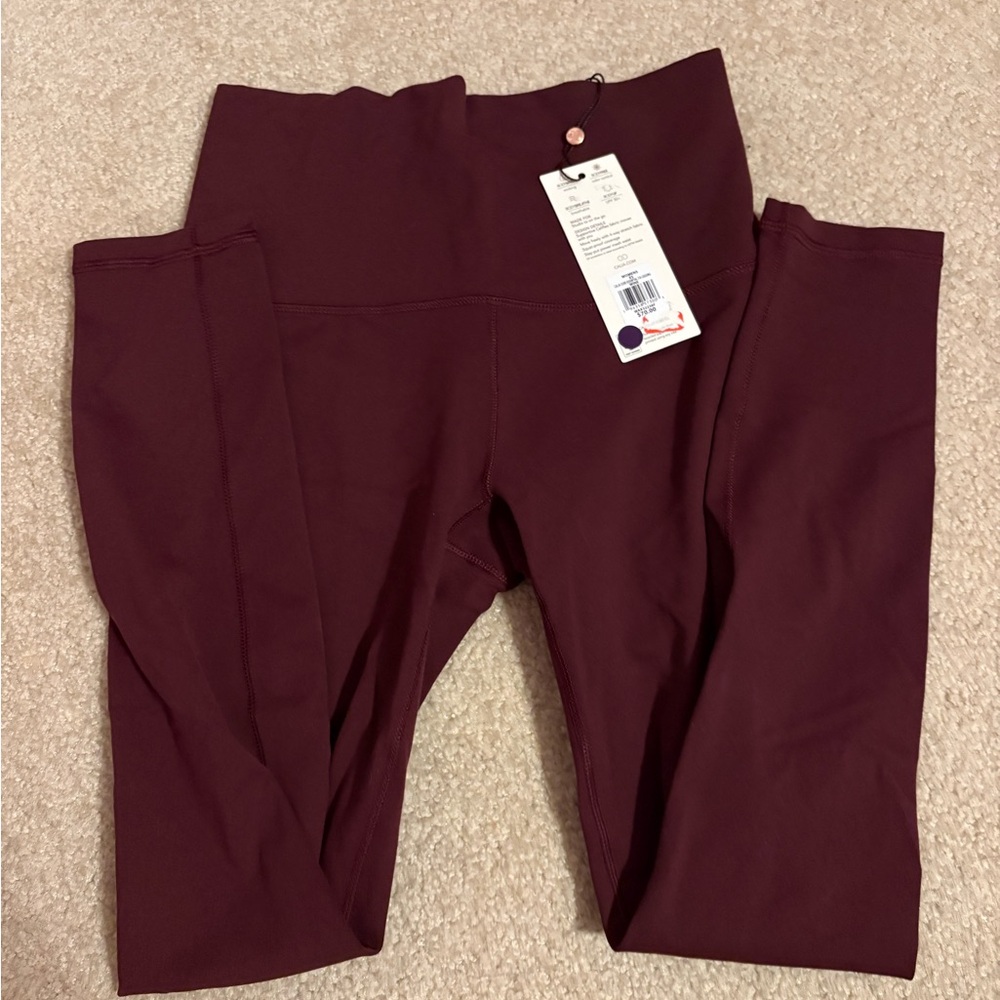 Calia Deep Burgundy High Rise Leggings